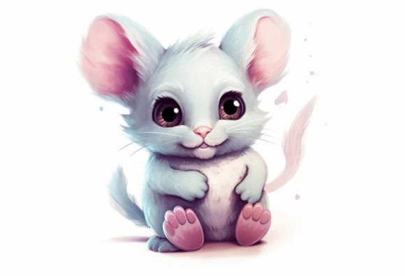 Adorable Chinchilla Kawaii Animal Wall Art