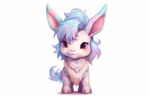 Bring Playful Charm to Your Projects with Donkey Kawaii Animal