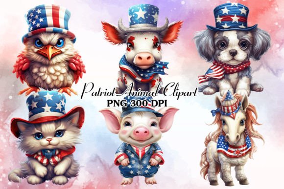 Bringing Farm-to-Table Charm with Patriot Farm Animal Sublimation Clipart