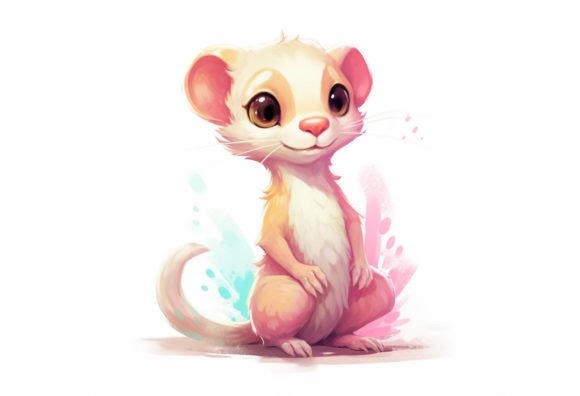 Charm Your Audience with Weasel Kawaii Animal Art