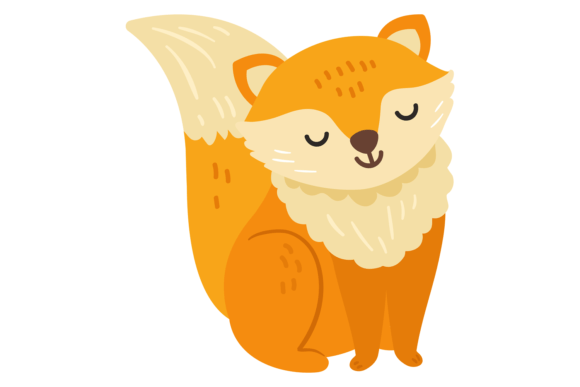 Charming Nordic Design: The Cute Baby Fox Character