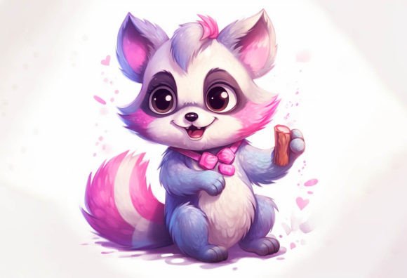 Racoon Kawaii Animal: Infusing Projects with Playful Character