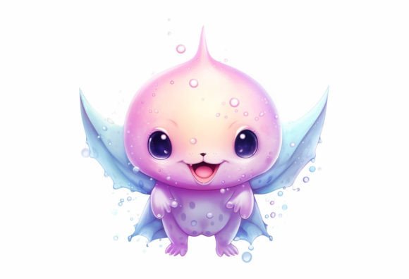 Stingray Kawaii Animal: A Digital Art Asset for Modern Creators