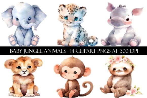 Unlocking Creative Potential with Baby Jungle Animal Clipart