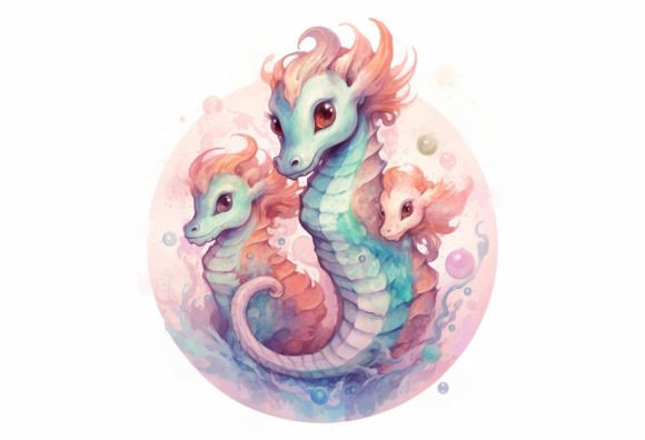 Whimsical Charm: The Seahorses Kawaii Animal Design Guide